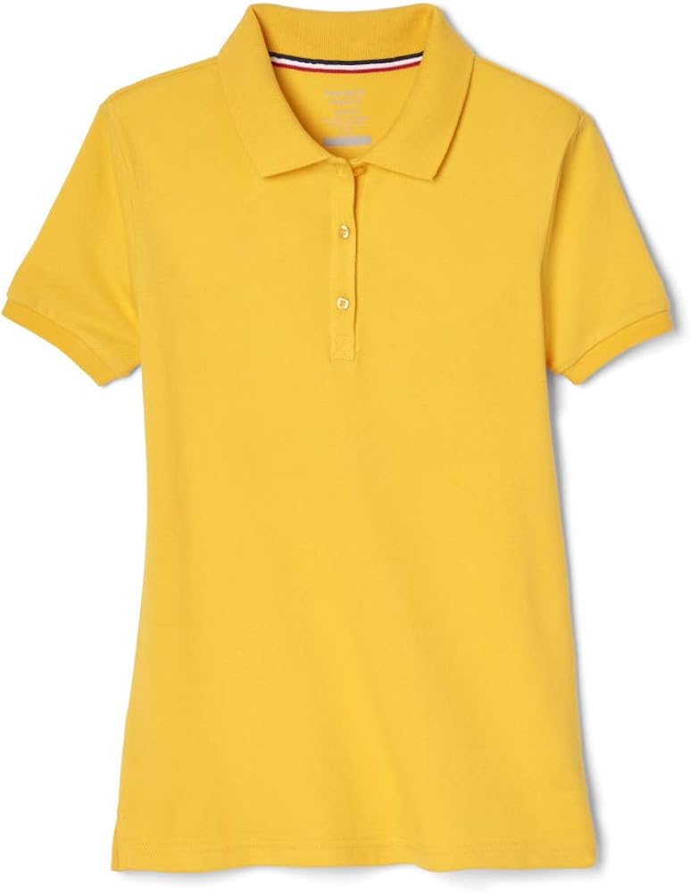 French Toast Girls' Short Sleeve Stretch Pique Polo: Clothing