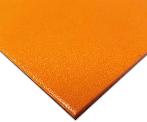 Online Plastic Supply Orange HDPE (High Density Polyethylene) Sheet 1/8" x 24" x 48"