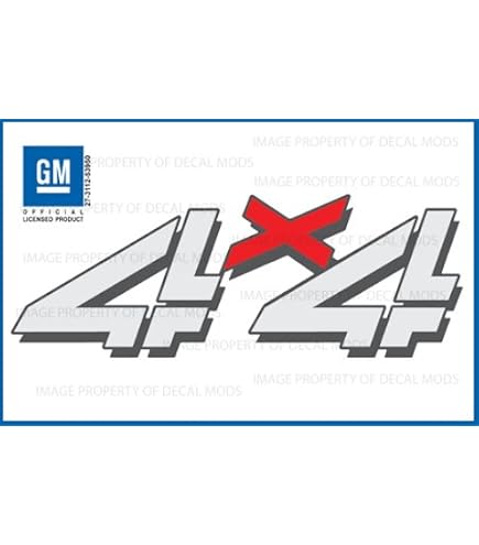 OEM GM 2007-2013 Chevy Silverado GMC Sierra 4x4 Bed Side Logo Decal - Left Side