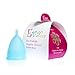 Anigan EvaCup, Top-Quality, Reusable Menstrual Cup, Eco-Friendly Alternative to Tampons, Blizzard Blue, Small