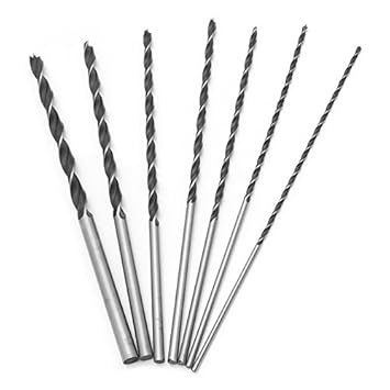 Generic 7Pcs/Set 12 300mm Extra Long Wood Drill Bit Set Woodworking Tool 4 5 6 7 8 10 12mm