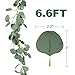 6.6ft Artificial Silver Dollar Eucalyptus and 5.9ft Faux Willow Vines Twigs Leaves Garland String for Wedding Arch Swag Backdrop Greenery Garland Indoor Outdoor