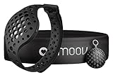 Moov NOW + Moov HR SWEAT Bundle - AI Fitness Trainer and Heart Rate Monitor - Swim, Run, Cycle, Cardio Boxing, HIIT - Stealth Black