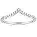 espere Pointed V Shaped Chevron 925 Sterling Silver Ring