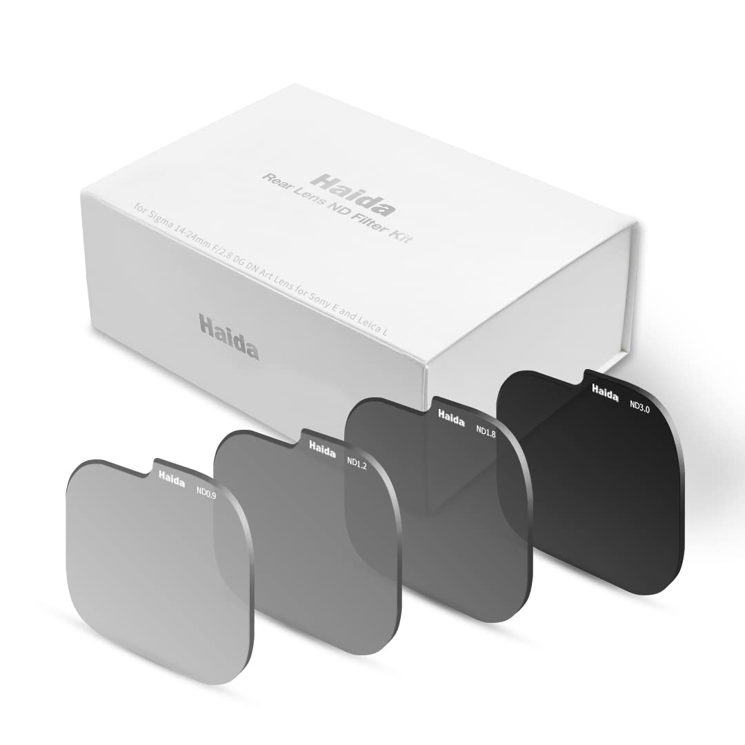 Haida Rear Lens ND Filter Kit - ND8 ND16 ND64 ND1000 Neutral Density Filter Set for Sigma 14-24mm F/2.8 DG DN Art Lens for Sony E and Leica L