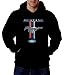Lucky Ride Mustang Logo Ford Symbol Mens Sweatshirt Hooded Pullover Hoody Black,XX-Large