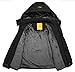 Wantdo Boy's Waterproof Ski Jacket Fleece Snowboarding Jackets Warm Thick Winter Coat Hooded Raincoats