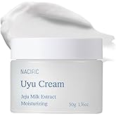 NACIFIC Uyu Cream Moisturizer 50g – Jeju Milk Extract, Ceramide 5 Complex, Deep Hydration Barrier Cream for Dry & Sensitive Skin, Korean Skincare