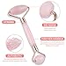 Skincare Pink Rose Quartz Real Jade Crystal Gem Stone Marble Cuarzo Ice Cold Flawless Facial Face Roller Massager For Face And Eye Puffiness Wrinkle