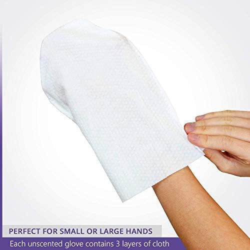 Medcosa Adult Body Wipes, Wet Wipes for Adults, Intimate Disposable Shower Body Wipe Shaped Like a Glove - Image 3