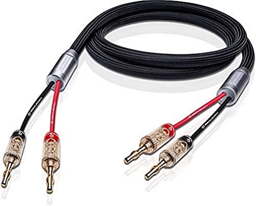 OEHLBACH XXL Fusion Two B Shielded High-End Speaker Cable Set with Banana Connector, Made in Germany, 2 x 3.5 m
