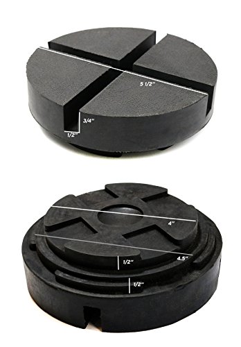TMB Motorsports 1 Pack Extra Large Rubber Universal Floor Jack Pad Adapter