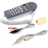 Telephone Phone Line Network Cable Tester Butt Test Tester Lineman Tool Cable Set with Connectors