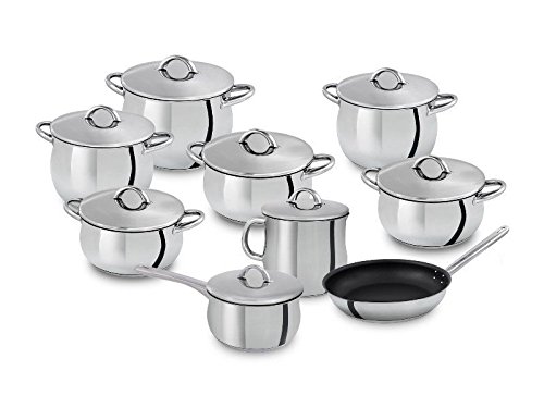 Click Here to See More Images Silampos Domus 17 Pieces Stainless Steel Cookware Set