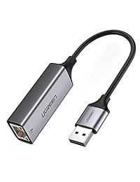 UGREEN Adaptador USB Ethernet de aluminio USB 3.0 a red Gigabit RJ45 LAN 10 100 1000 Mbps convertidor adaptador para Nintendo Switch, MacBook, Mac Pro Mini, iMac, XPS, Surface Pro, portátil, PC