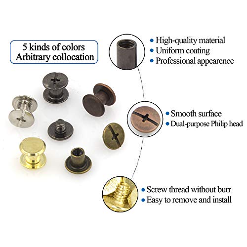 100 Sets Chicago Schrauben - Vielseitig Für DIY Projekte