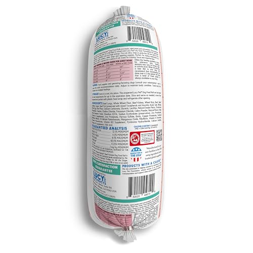 LUCY PET PRODUCTS BEEF FORMULA DOG FOOD ROLL 4 LB, (100600047)