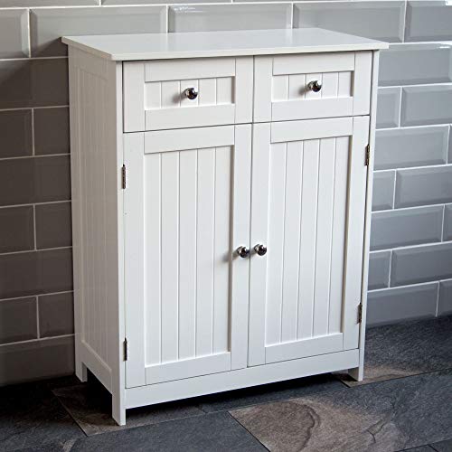 Bath Vida Priano Bathroom Laundry Storage Cupboard Chest Bin