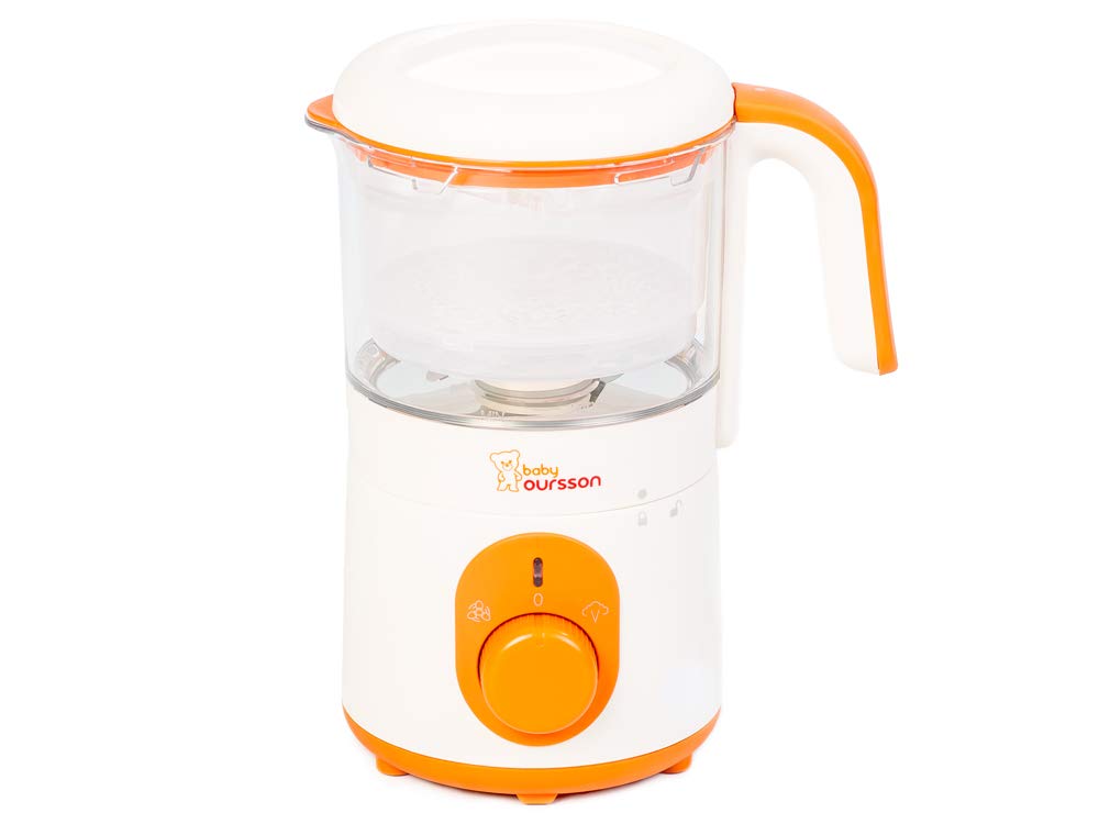 Oursson Bl1050ht Or Cuiseur 0 5 Litres Vapeur Et Mixeur Pour Bebe Sans Bpa 500 Watts Fonction Chauffage Preparation D Aliments Pour Bebes Cuiseurs Shahrefarang Com