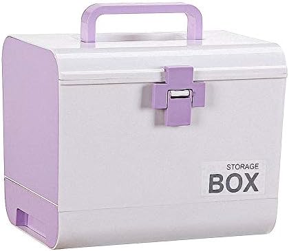 huici First Aid Kit Case Medicine Storage Box with Divided Compartments for for Home Office Car Workplace Travel