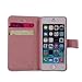 TRURENDI Vintage Retro Paris Eiffel Tower Girls Cute Animal Painted Art Series PU Leather Wallet Flip Case Cover with Card Slot and Magnetic Snap for iPhone 4/4S (Eiffel Tower & Flowers)