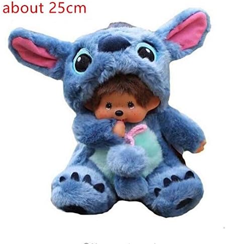 NATTEL 2017 Big Size Stitch Lilo Plush Toys Lilo and Stitch Stich Plush Toys Monchhichi Scrump Soft Stuffed Animals Doll Kids Toys Gift