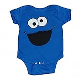 Cookie Monster Face Infant Onesie Romper-12 months