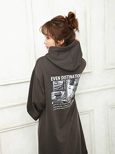 Ingni イング 裏毛フォトパーカーワンピース スミクロ M ワンピース チュニック 通販 Amazon