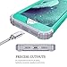 Lontect Compatible iPhone 8 Case, iPhone 7 Case Luxury Glitter Sparkle Bling Heavy Duty Hybrid Sturdy High Impact Shockproof Protective Cover Case for Apple iPhone 8 / iPhone 7 - Shiny Teal