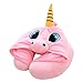 DPIST Unicorn Hooded Animal Travel Neck Pillow Polyester Neck Pillow Support Cushion Unicorn Hoodie Funny Gifts for Children and Women