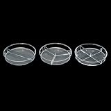 Petri Dish, Polystyrene, Sterile, Y Plate, Three 15-mL Compartments, Pack of 20