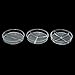 Petri Dish, Polystyrene, Sterile, Y Plate, Three 15-mL Compartments, Pack of 20