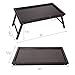 Zhuoyue Bamboo Bed Tray Table - Lap Tray Table for Breakfast in Bed, Dinner Serving Food Eating Tray