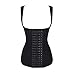 Ekouaer Women's Underbust Corset Waist Trainer Cincher Steel Boned Body Shaper Tummy Fat Burner