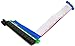 PCI-E PCI Express 16X to 1X Riser Card Adapter Extender Flex Flexible Extension Cable