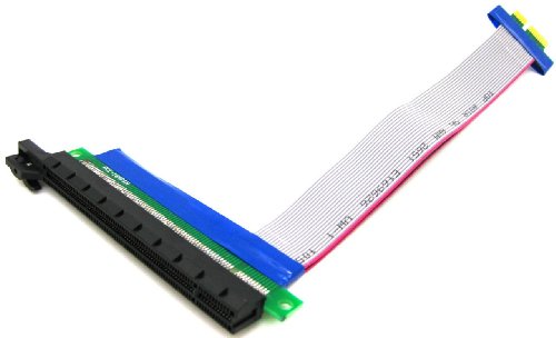 PCI-E PCI Express 16X to 1X Riser Card Adapter Extender Flex Flexible Extension Cable