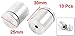 10 PCS 25mm x 30mm Stainless Steel Frameless Standoff Clamp for Glass