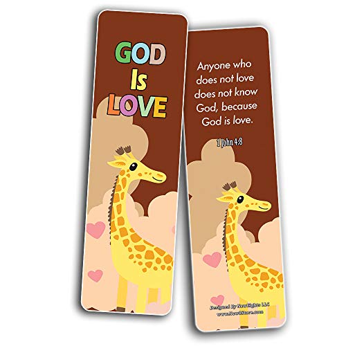 Encouraging Bible Verses Bookmarks for Kids (12-Pack) - Animal Series 2 - Perfect Way to Help Kids Learn New Scriptures - Thumbnail 3