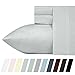 California Design Den Softest 100% Cotton Sheets, California King Sheet Set, 400 Thread Count Sateen, 4 Piece Bed Sheet Set, Deep Pocket Sheets, Cooling Sheets, Cal King Sheets (Light Grey)