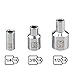 KAIFNT K301 Square Drive Magnetic Bit Holder Socket Adapters, 3-Piece