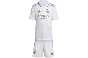 adidas Kids Unisex Soccer Real Madrid 22/23 Home Mini Kit (as1, Numeric, Numeric_2, Regular, 2T) White