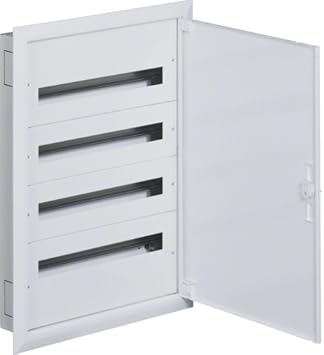 CAJA AUTOMATICOS SUPERFICIE METALICA 72 ELEMENTOS CON PUERTA: Amazon.es: Electrónica