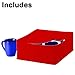 LAMINET 6 Piece Quilted Dinnerware Storage Starter Set - Includes 4 Plate Cases, 1 Cup Case & Platter Case - RED