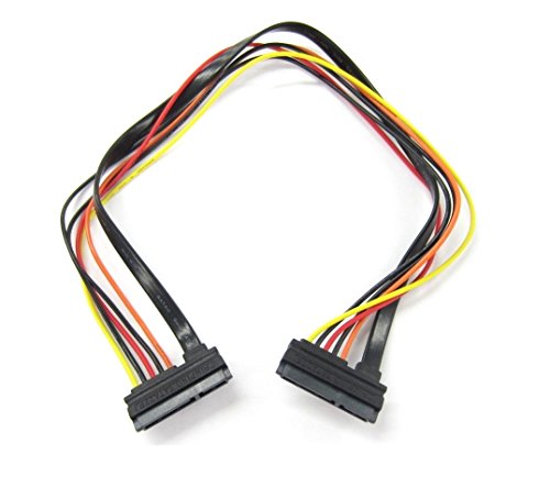 SATA III 22 Pin SATA Female to 22 Pin SATA Female Power & Data Cable - 18 in