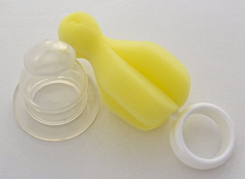 MoomooBaby Triple Brush Set - Baby Bottle Cleaner Brush, Nipple Brush & Straw Cleaner