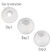 Selizo 25 Packs White Paper Lanterns with Assorted Sizes