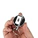 Freehawk 2Pcs Full-metal Retractable Chain Pull ID Badge Key Card with Belt Loop Clasp & Key Ring Tagging Holders with Belt Clip Badge Reelsfor Keys-ids-badges in Silver