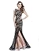 Ever-Pretty Women's Sexy Fitted Evening Dress with Open Back and Thigh High Slit 08859