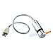 Niceshop Mini_LED_USBFan Flexible Gooseneck Mini USB Powered LED Cooling Flashing Temperature Fan for PC, Laptop Notebook Desktops