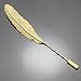 Q&Q Fashion Vintage Gold Tone Feather Leaf Style Lapel Stick Pin Brooch Badge,3.3